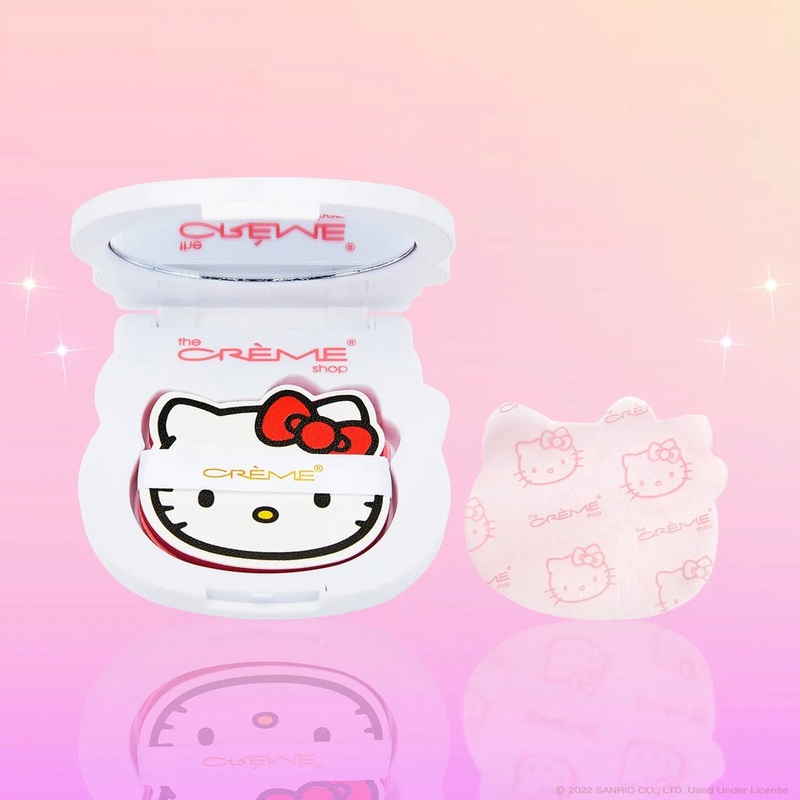The Creme Shop Hello Kitty Compact Mirror With Mattifying Blotting Paper