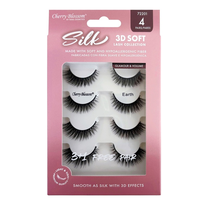 Cherry Blossom Silk 3D Soft Eyelashes 3 Pairs
