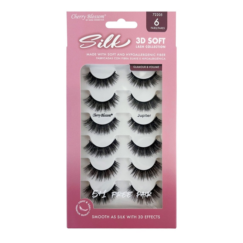Cherry Blossom Silk 3D Soft Eyelashes 5 Pairs