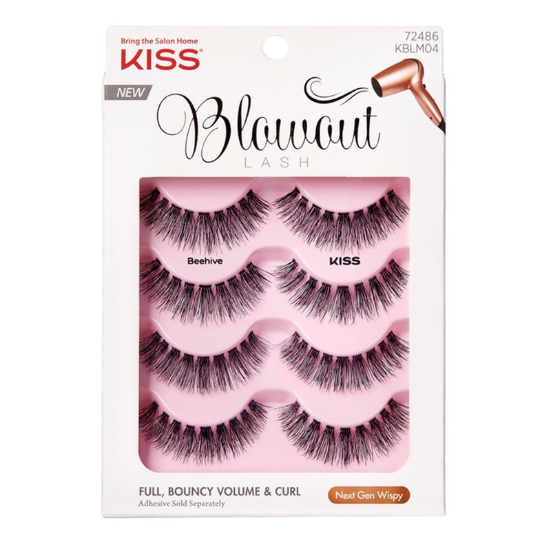 Kiss Blowout Bouncy Volume Eyelashes 4 Pairs