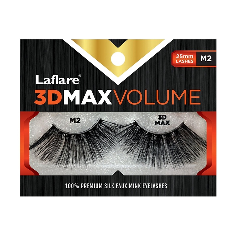 La Flare Silk Faux Mink 3D Max 100% Premium Silk Faux Mink 25mm Volume Eyelashes