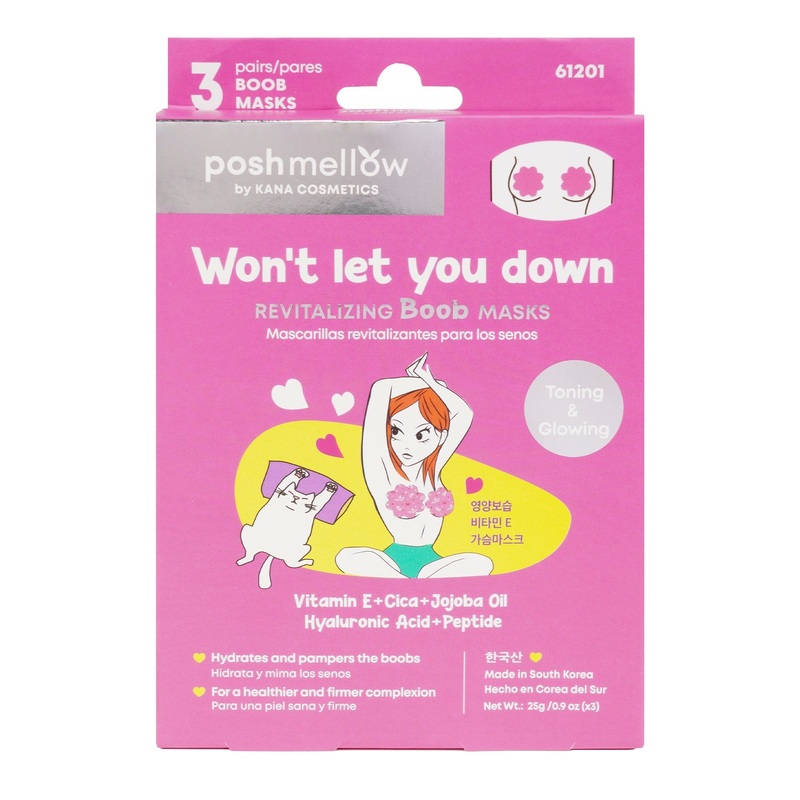 KANA Posh Mellow Won’t Let You Down Revitalizing Boob Masks 3 Pairs
