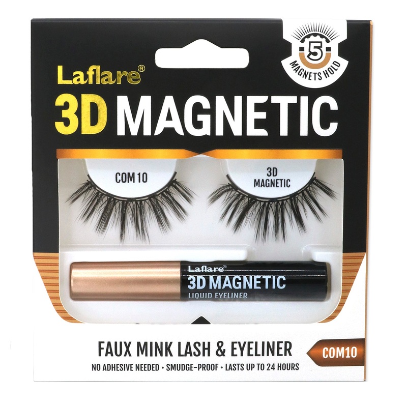 Laflare 3D Magnetic Eyelash & Eyeliner Combo