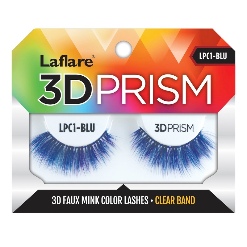 Laflare Faux Mink Clear Band 3D Prism Color Eyelashes DWWW847055001