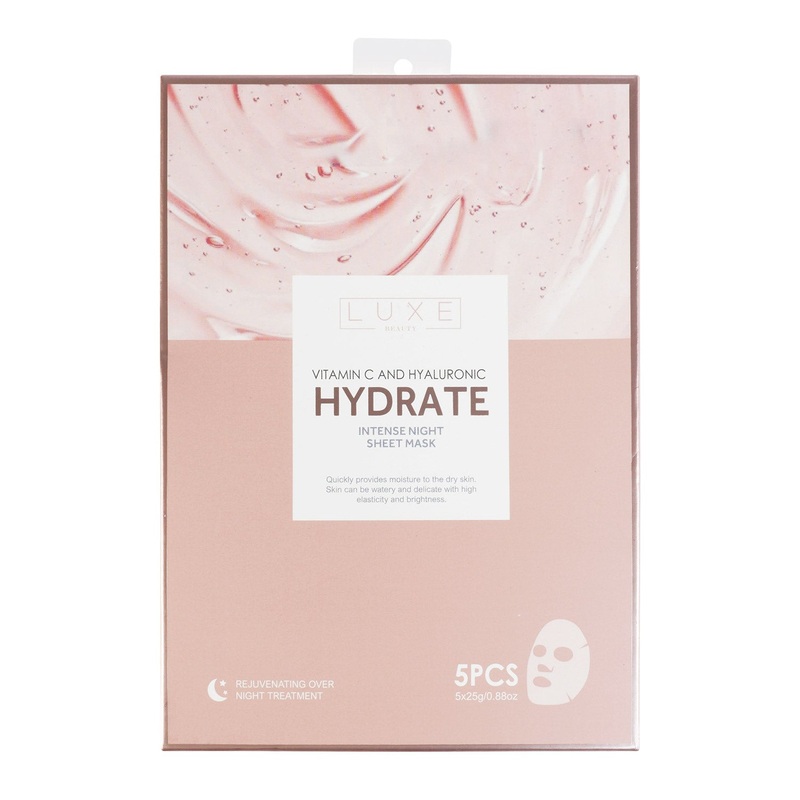 Luxe Hydrate Vitamin C & Hyaluronic Sheet Mask 5pcs