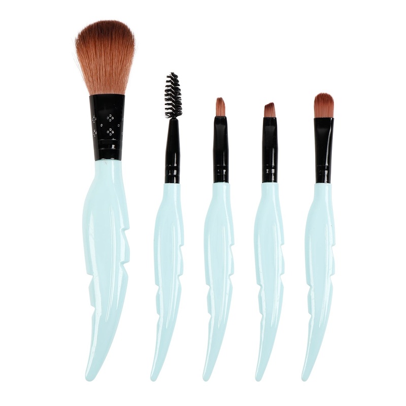 Mint Leaf Makeup Brush Kit 5pcs
