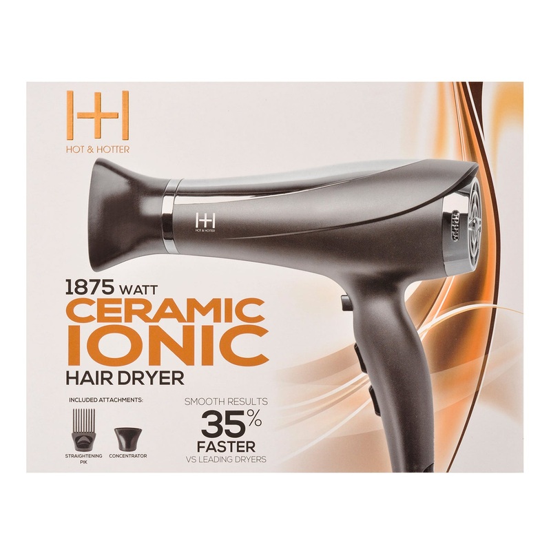 Hot & Hotter 1875 Watt Ceramic Ionic 5903 Hair Dryer