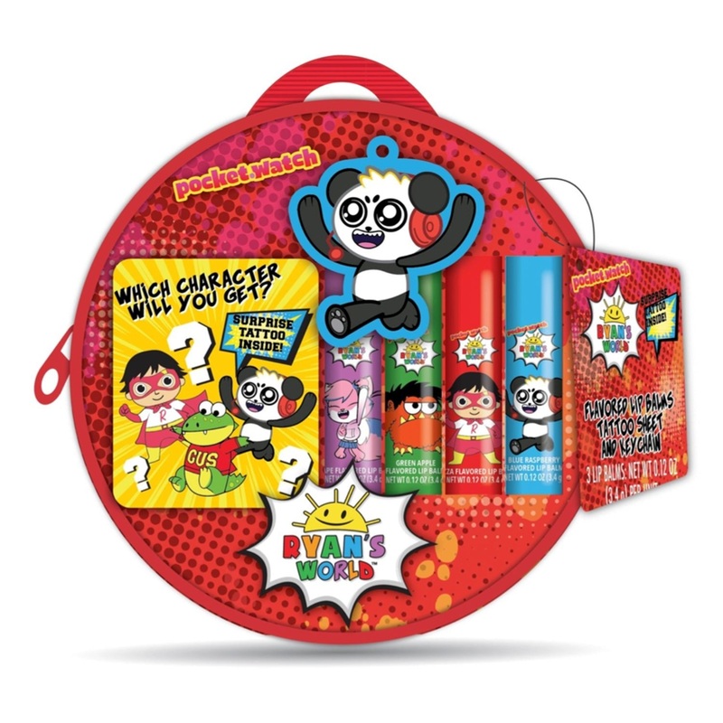 Taste Beauty Ryan’s World 4 Lip Balms Backpack
