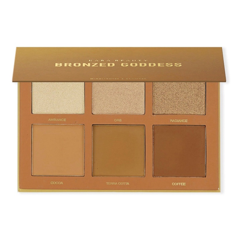 Kara Beauty Bronzed Goddess Bronzer & Highlight Palette 6 Colors
