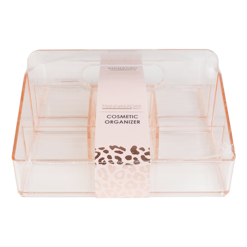 Manna Kadar Beauty Cosmetic Organizer Clear Pink