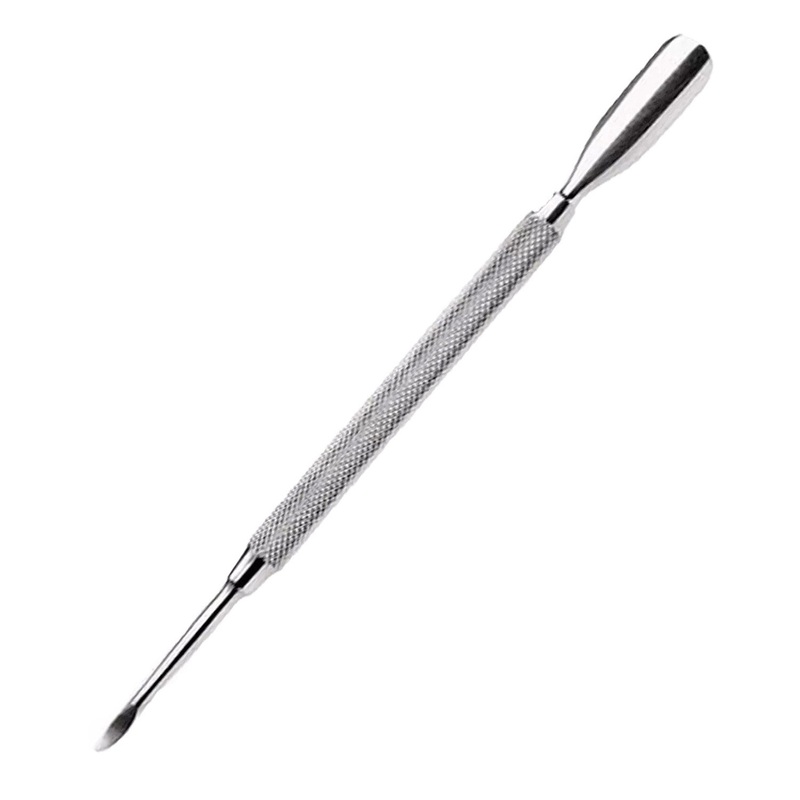 Stainless Steel Cuticle Pusher & Sharp Edge Scoop