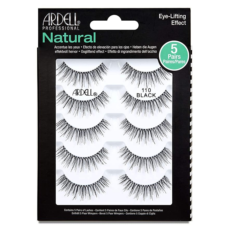Ardell Eye Lifting Effect Natural Eyelashes 110 Black – 5 Pack