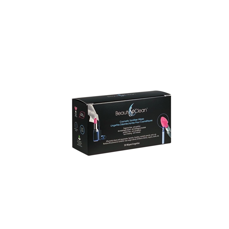 BeautySoClean Cosmetic Sanitizer Wipes