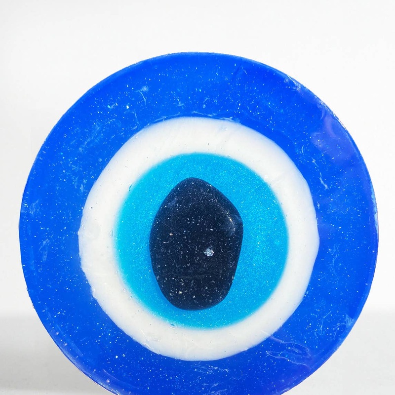 Crystal Bar Soap Evil Eye – Black Tourmaline Crystal Infused Bar Soap