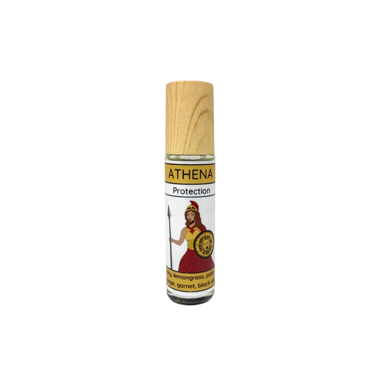 Freedom Rocks Athena Protection: Aromatic Essential Oil Rollers Infused with Crystals