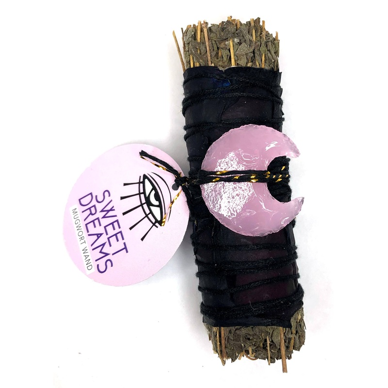 Ritual Gypsy Sweet Dreams Ritual Wand (MUGWORT + PINK OPALITE MOON)