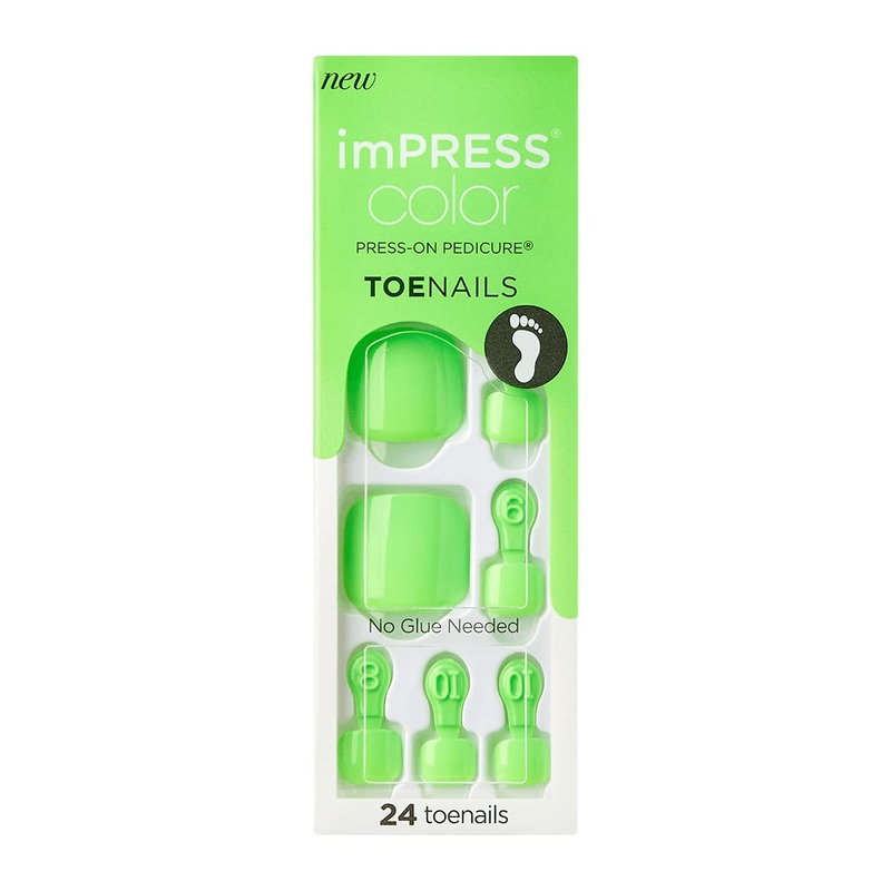 KISS ImPRESS Color Press-on-Pedicure 24 Count