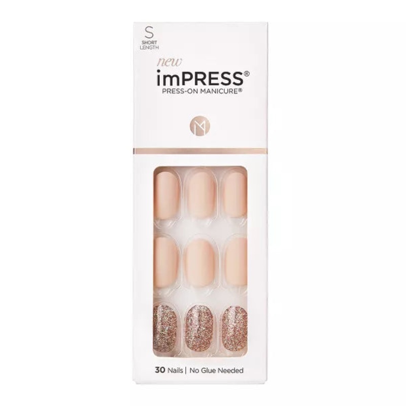 ImPRESS Solid Glitter Press-on Manicure 556