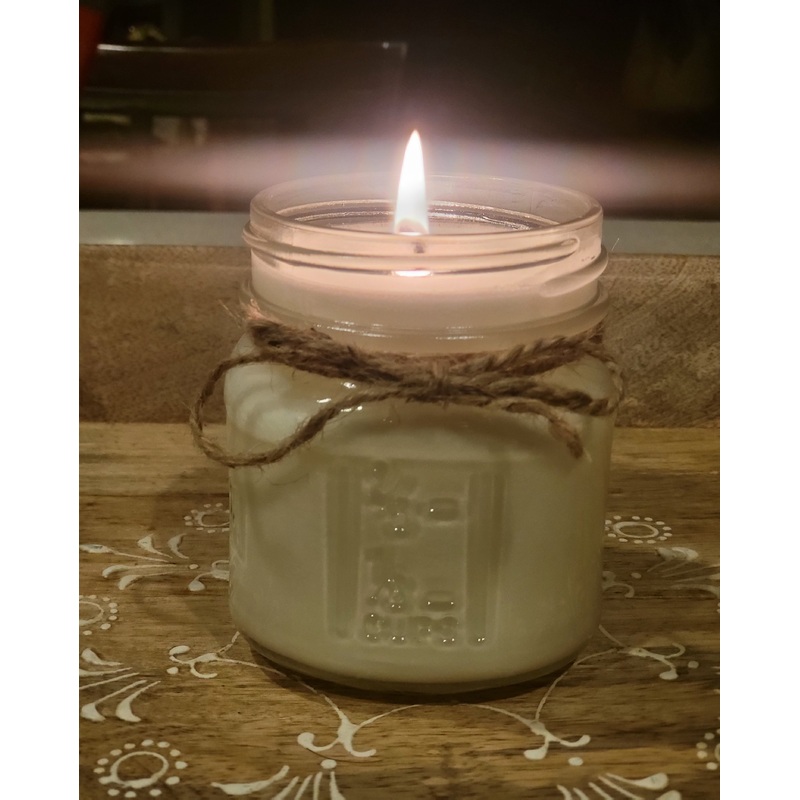 Mason Jars with White Lid 8 oz