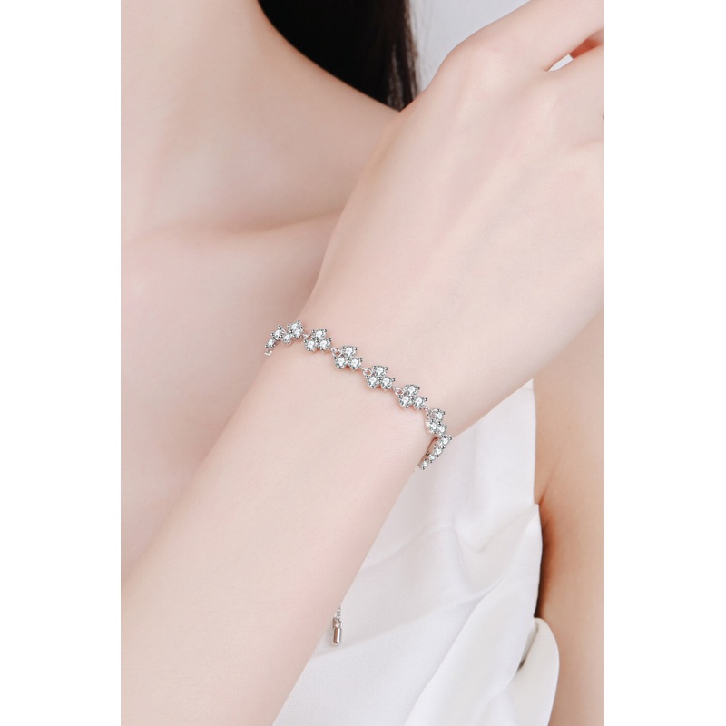 4.2 Carat Adjustable Moissanite Bracelet