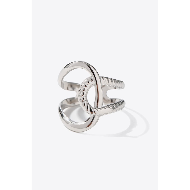 Modern Copper Open Ring