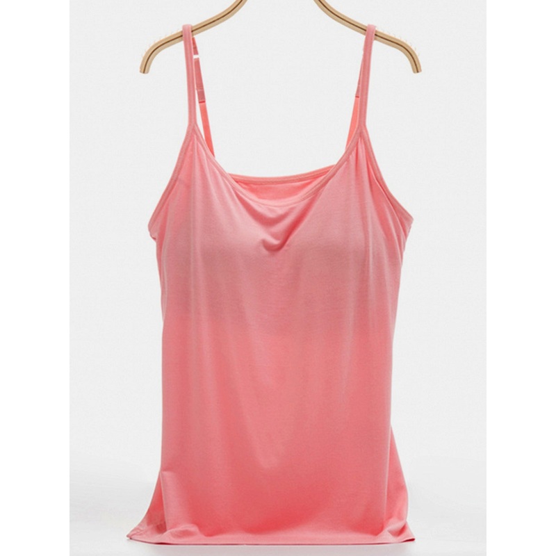 Scoop Neck Adjustable Strap Cami